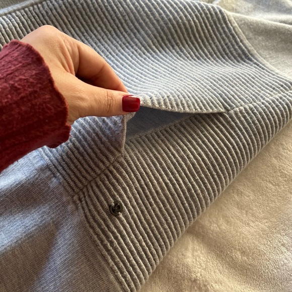 Lululemon Sit In Lotus Wrap II Cardigan in Heathered Medium Grey Size 6 - Picture 3 of 6